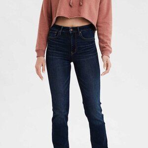 NWT American Eagle Hi-Rise Skinny Jeans Super Stretch Dark Wash Size 4 Regular